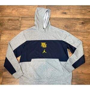 Marquette Golden Eagles Hoodie Jordan Basketball Athletic Sweatshirt Mens Sz L